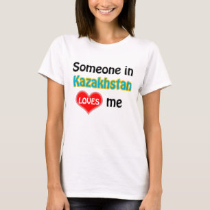 T-shirt Quelqu'un au Kazakhstan m'aime