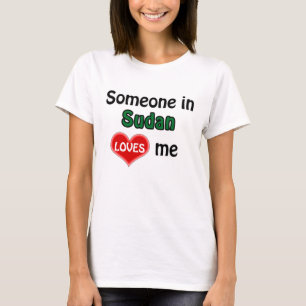 T-shirt Quelqu'un au Soudan m'aime