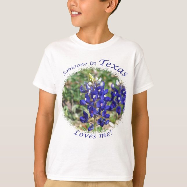 T-shirt Quelqu'un au Texas m'aime le cadeau (Devant)