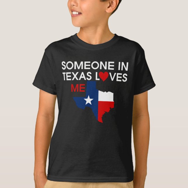 T-shirt Quelqu'un au Texas m'aime Precious God Bless (Devant)