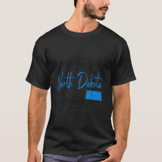 T-shirt Quelqu'Un Dans Le Dakota Du Nord M'Aime Dans Le Da