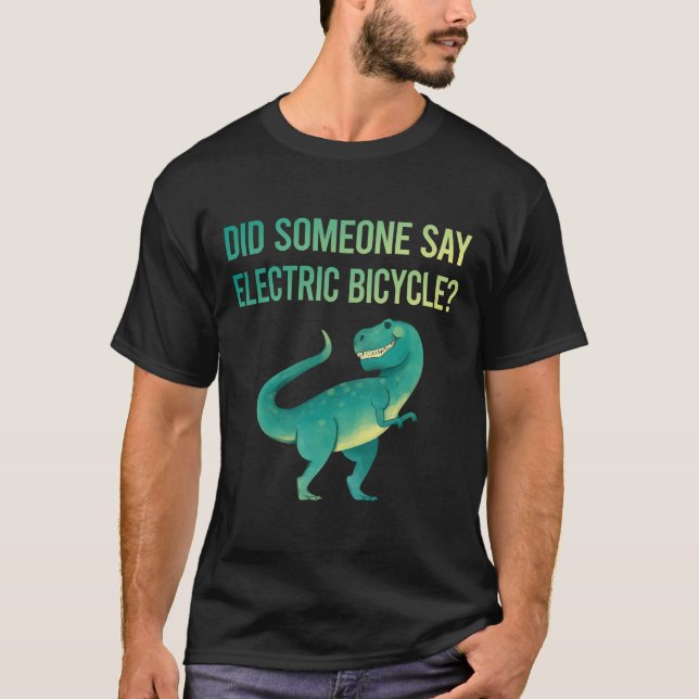 T-shirt Quelqu'Un Dit Vélo Électrique E Vélo Ebike (Devant)