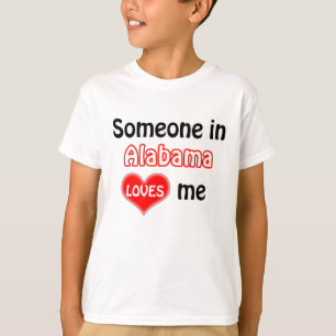 T-shirt Quelqu'un en Alabama m'aime