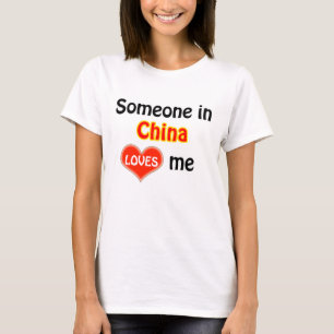 T-shirt Quelqu'un en Chine m'aime