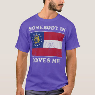 T-shirt Quelqu'Un En Géorgie M'Aime