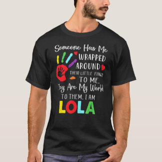 T-shirt Quelqu'Un M'A Emballé Autour De Son Doigt Pour Moi