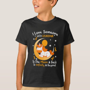 T-shirt Quelqu'Un Qui Connaît La Leucémie Orange Ribbon Fe