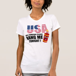 T-SHIRT QUELQU'UN SATISFERA DE ME FRAPPER CE SOIR