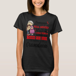 T-shirt Quelqu'Un S'Est Enfui Dans Mes genoux, S'Est Endor