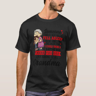 T-shirt Quelqu'Un S'Est Enfui Dans Mes genoux, S'Est Endor