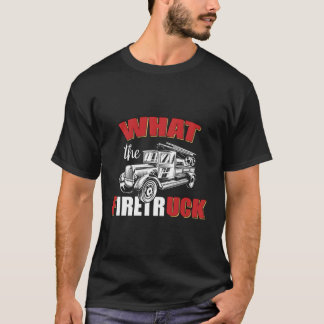 T-shirt Qu'est-ce que le Firetruck Mince Red Line Firefigh