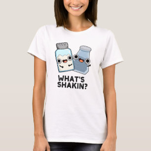 T-shirt Qu'est-ce que Shakin Funny Sel et Pepper Shaker Pu