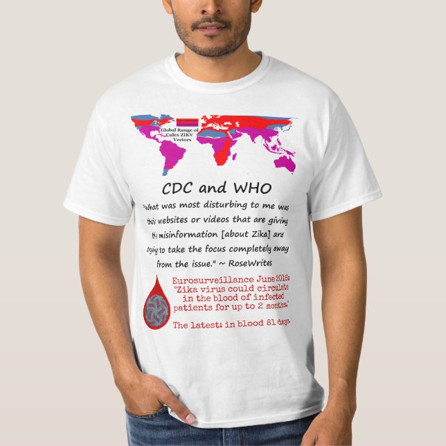 T-shirt Qu'est-ce qui dérange le CDC et l'OMS par RoseWrit (Devant)