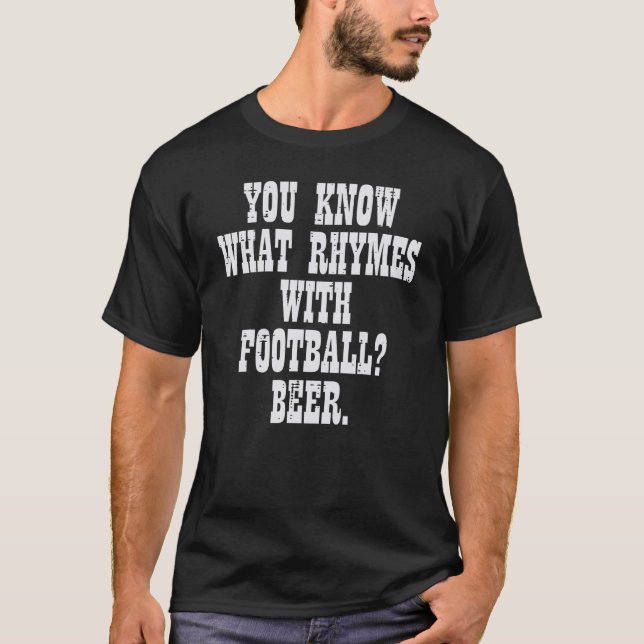 T-shirt Qu'Est-Ce Qui Récit Avec Les Hommes De Football Am (Devant)