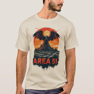 T-shirt Qu'est-ce qui regarde vraiment la zone 51?