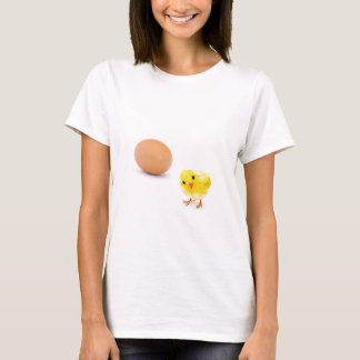 T-shirt qu'est venu d'abord le poulet ou l'oeuf ?