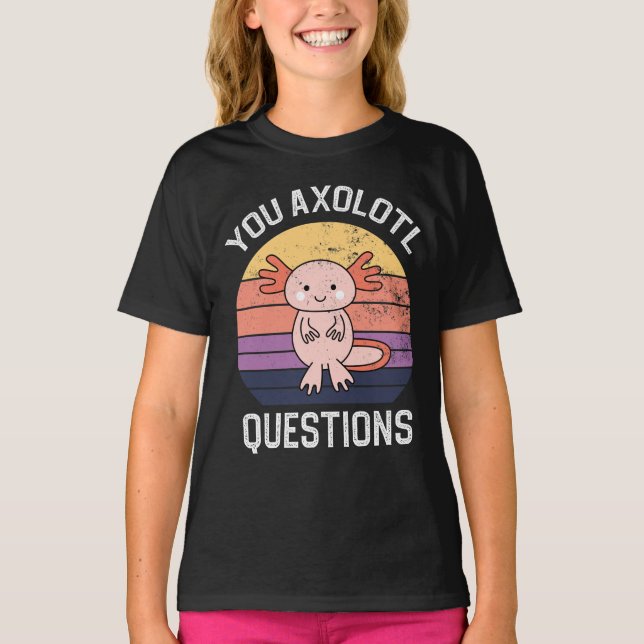 T-shirt Questions Axolotl (Devant)