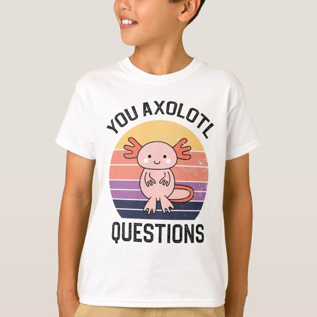 T-shirt Questions Axolotl (Devant)