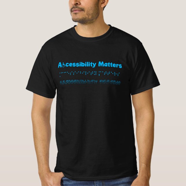 T-shirt Questions d'accessibilité (Devant)