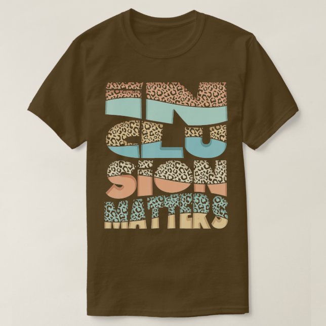 T-shirt Questions d'inclusion Éducation spéciale Autisme (Design devant)