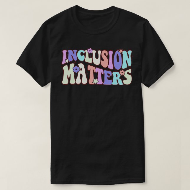T-shirt Questions d'inclusion Éducation spéciale Autisme (Design devant)