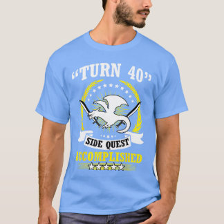T-shirt Quête secondaire de jeu RPG pour 40 ans