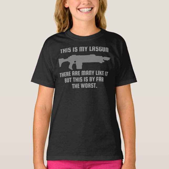 T-shirt &queter ; C'Est Mon Lasgun Il Y En A Beaucoup Comm (Devant)