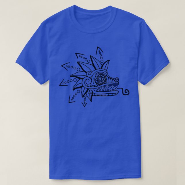 T-shirt Quetzalcoatl Aztec Mayan Featherserpent Toltec (Design devant)