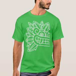 T-shirt Quetzalcoatl aztèque maya serpent à plumes tolèque