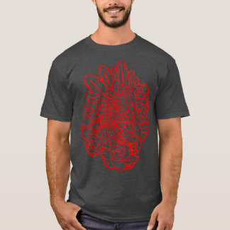 T-shirt Quetzalcoatl Rose Ancien Serpent Aztèque Mayan Inc