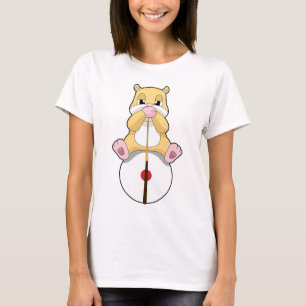 T-shirt Queue de billard pour hamsters