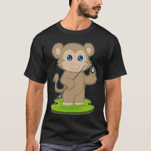 T-shirt Queue de billard pour singe