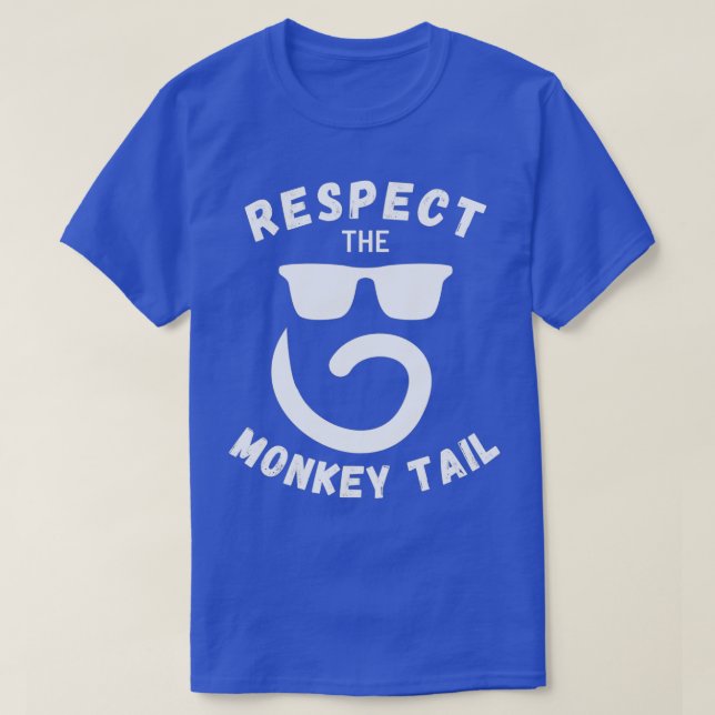 T-shirt Queue de singe Respectez la Queue de singe Cl (Design devant)