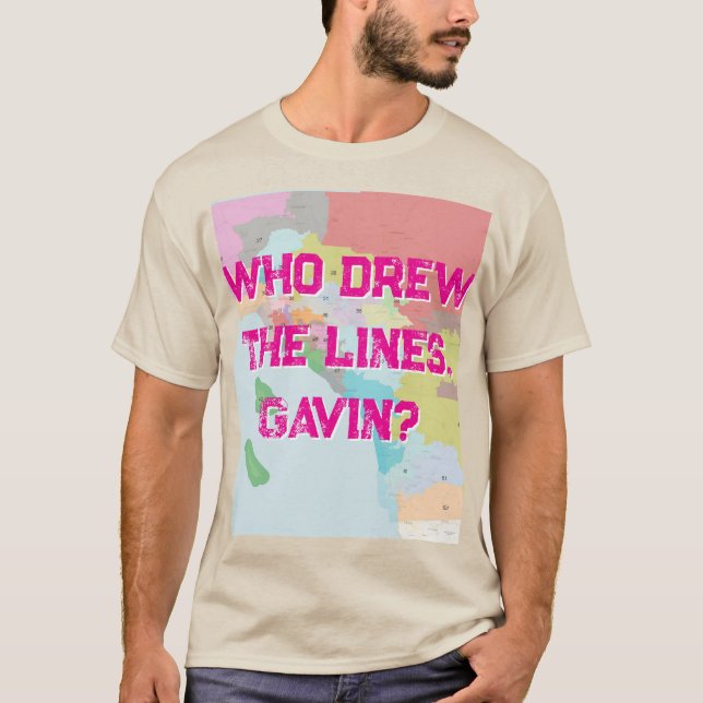 T-shirt Qui a dessiné le Tee - shirt Lignes (Devant)