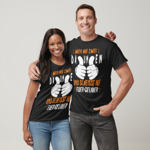T-shirt Qui a deux pouces et qui chie sur votre argent