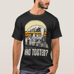T-shirt Qui A Pris Les Locomotives Du Chemin De Fer Traces
