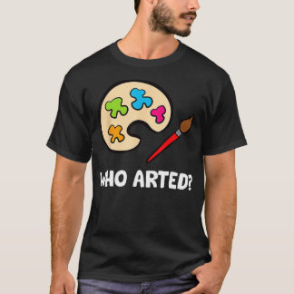 T-shirt Qui Arte Peintre Aquarelles Peinture Palette Art