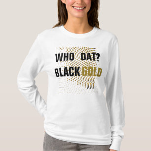 T-shirt Qui est-ce ? Coeurs d'or noir