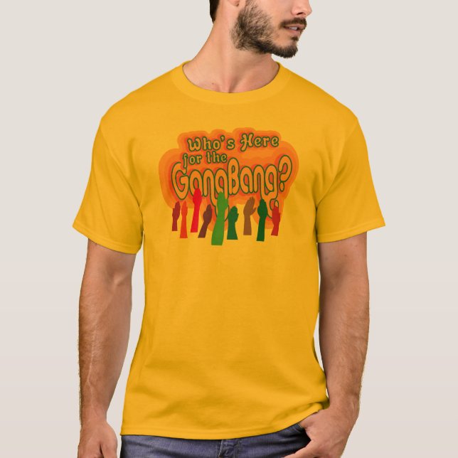 T-shirt Qui est ici pour (Devant)