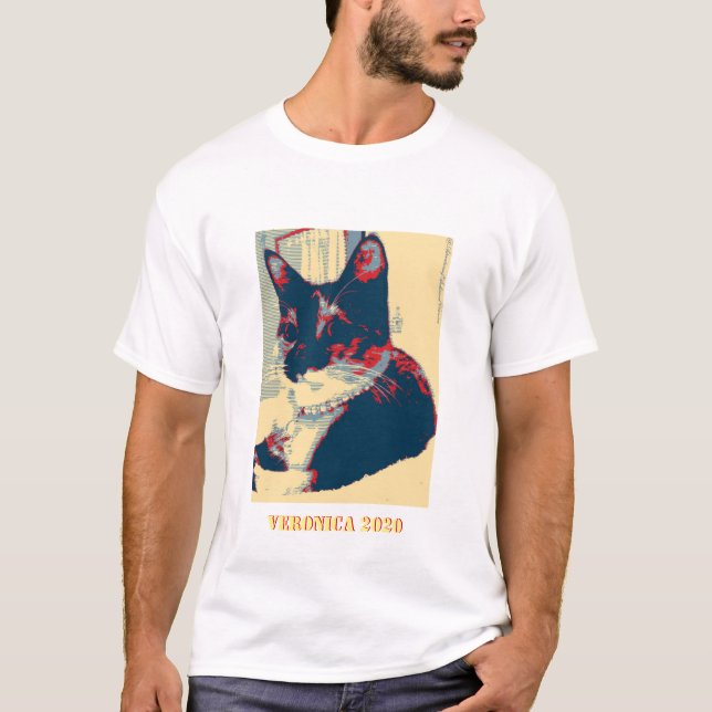 T-shirt Qui est TON candidat préféré ? Veronica l'est ! (Devant)