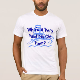 T-shirt Qui est une fille très nautique alors ?
