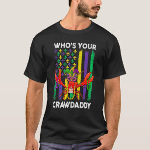 T-shirt Qui est votre père de famille de l'écrevisse perle