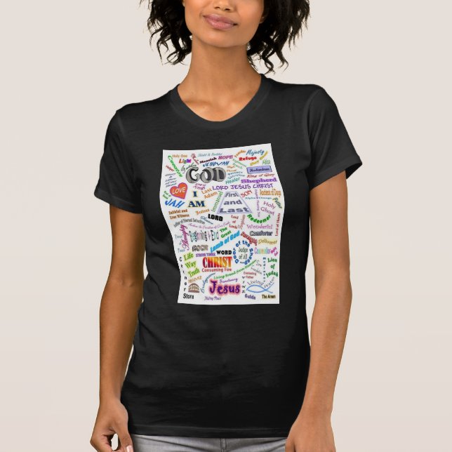 T-shirt Qui il est… des noms de Dieu (Devant)