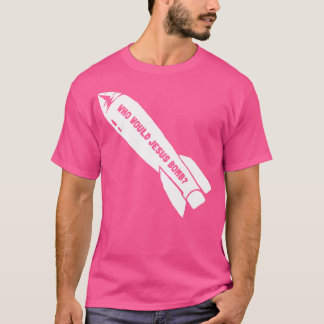 T-shirt Qui Jésus bombarderait le pacifiste anti-guerre