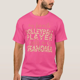T-shirt Qui Mon Joueur De Volley-ball Préféré M'Appelle Gr
