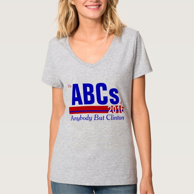 T-shirt Quiconque mais Clinton (Devant)