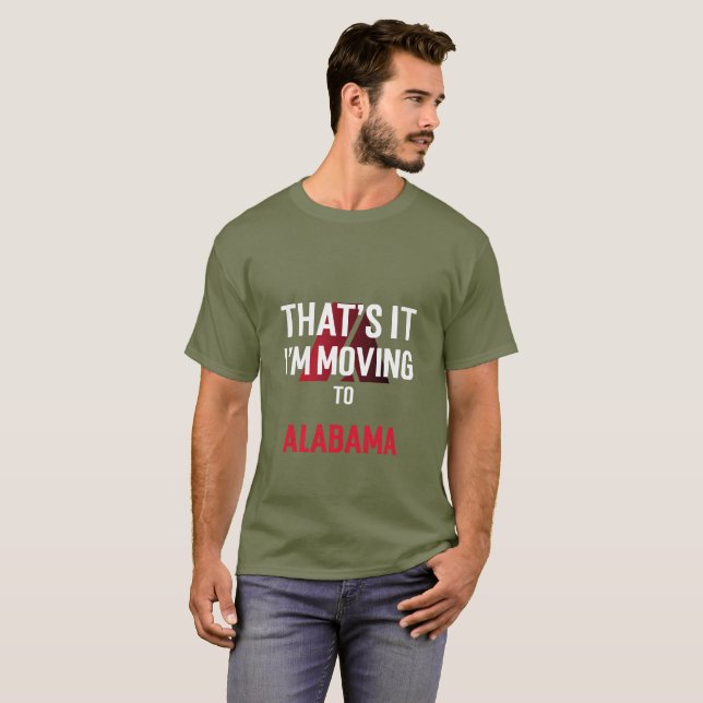 T-SHIRT QU'IL ME DÉPLACE À ALABAMA (Devant entier)