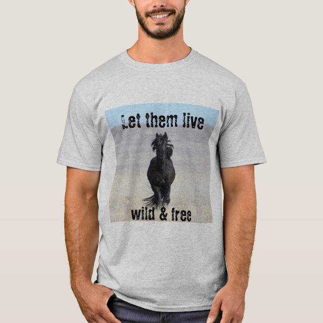T-shirt Qu'ils vivent en liberté et en liberté WHERE (Devant)