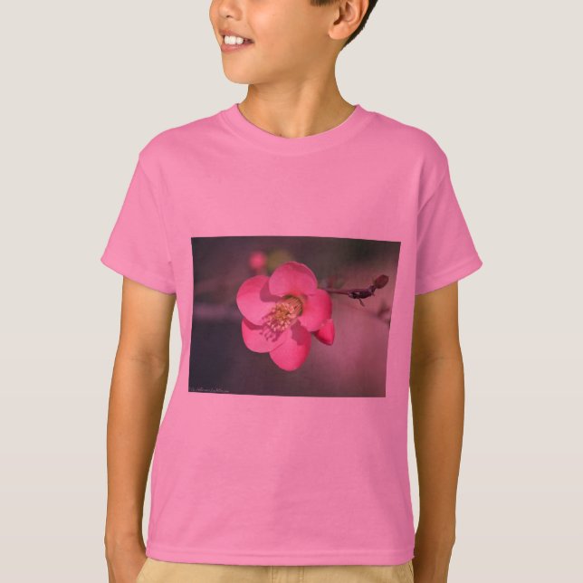 T-shirt Quince à fleurs roses parfaite (Devant)