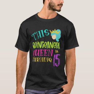 T-shirt Quinceanera Mis Anos, 15E Anniversaire Du Parti De